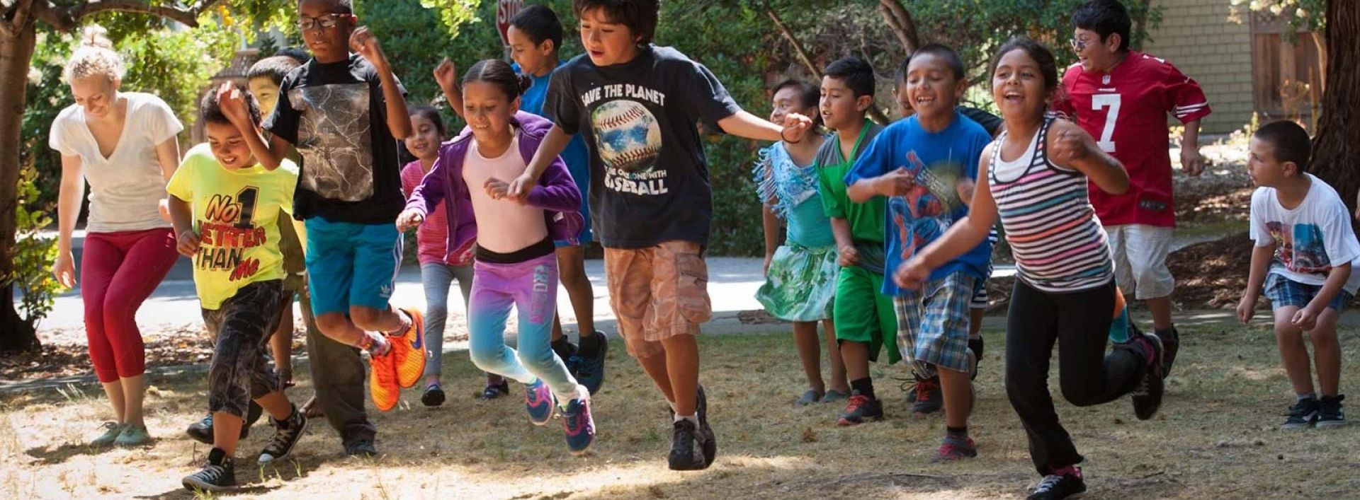 children playing and learning together