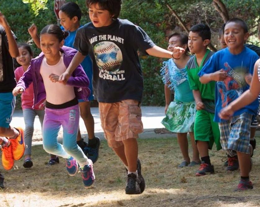 children playing and learning together